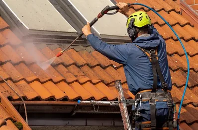 Démoussage et hydrofuge de toiture à Buros